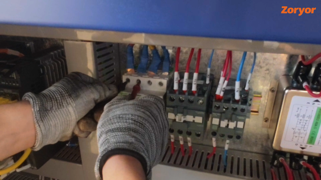 How to Install and Commission a Laser Cutting Machine component power on testing